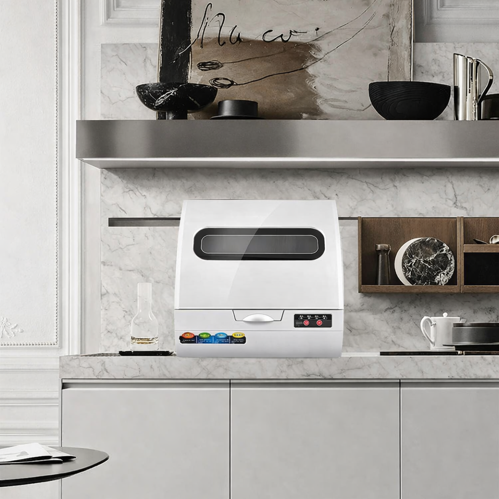 Mini Lave-Vaisselle Q6 – Compact pour Maison & Hôtel